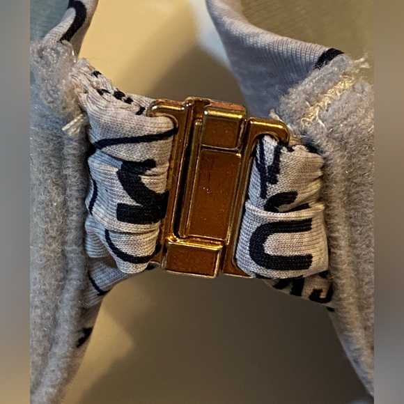 2/$40 34B Juicy Couture Grey Padded Bra with Front Closure Metal T-back Racer - Picture 6 of 11